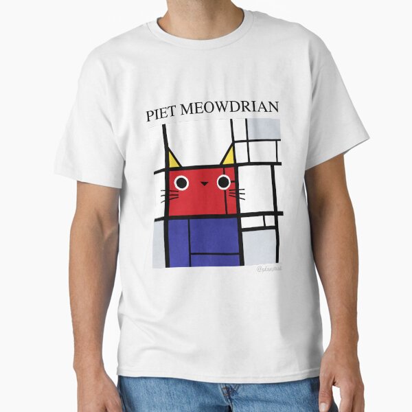 Item preview, Piet Meowdrian Artist Cat designed and sold by PlanetCatArt.