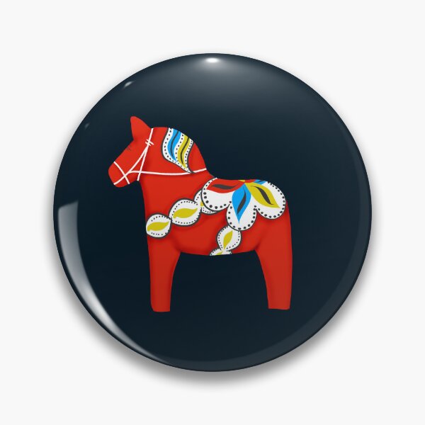 Item preview, Red Dala Horse - Scandinavian Folk Art designed and sold by MFGB-Creations.