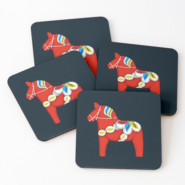 Item preview, Red Dala Horse - Scandinavian Folk Art designed and sold by MFGB-Creations.