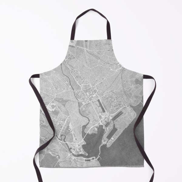 Item preview, Map of Cardiff (Wales) in gray vintage style designed and sold by blursbyai.
