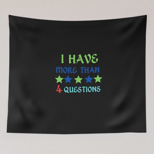 Item preview, I Have More Than Four Questions Vintage Passover Seder designed and sold by Aleena  the princess.
