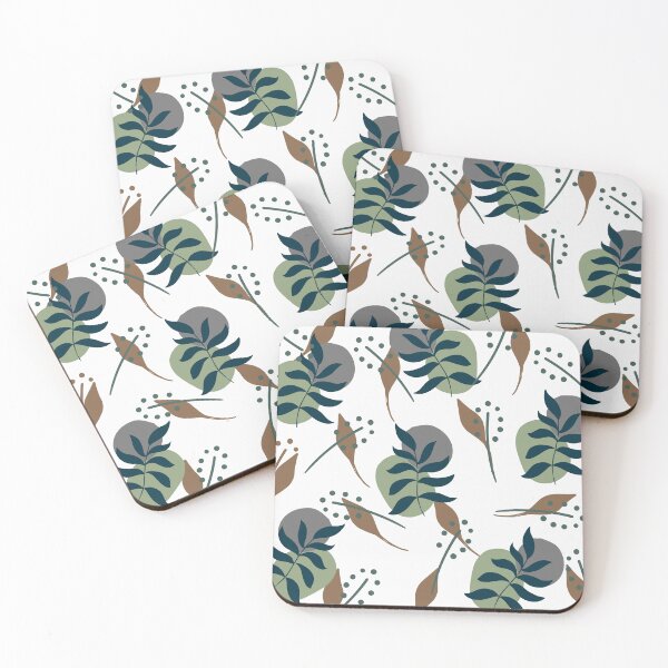 Item preview, Leaf pattern retro duvet cover designed and sold by EmpiredesignCA.