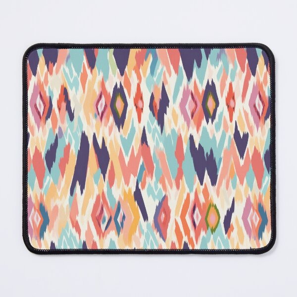 Item preview, Tribal multicolor ikat pastel geometric pattern designed and sold by YeKnot.