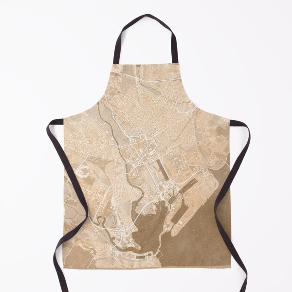 Item preview, Map of Cardiff (Wales) in sepia vintage style designed and sold by blursbyai.