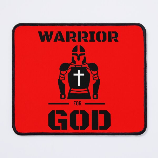 Item preview, Warrior for GOD Rugged Powerful Strength Fighter Support Christian Wear designed and sold by AbstractCL.