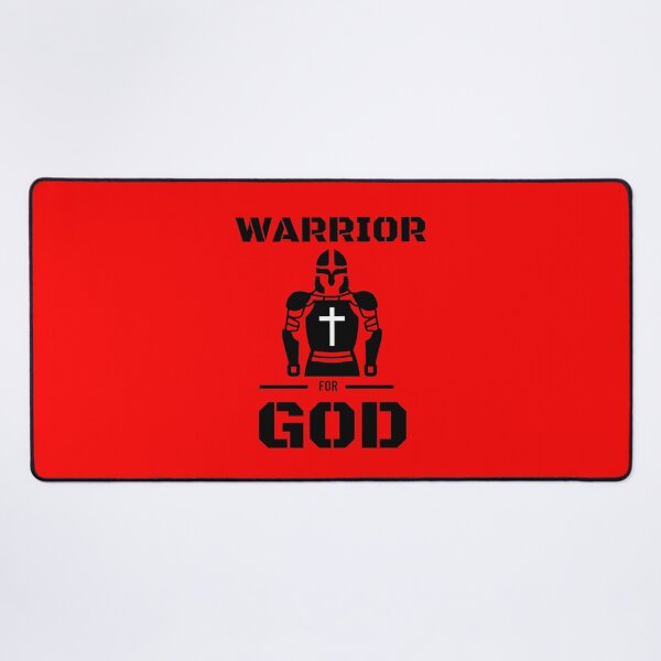 Item preview, Warrior for GOD Rugged Powerful Strength Fighter Support Christian Wear designed and sold by AbstractCL.