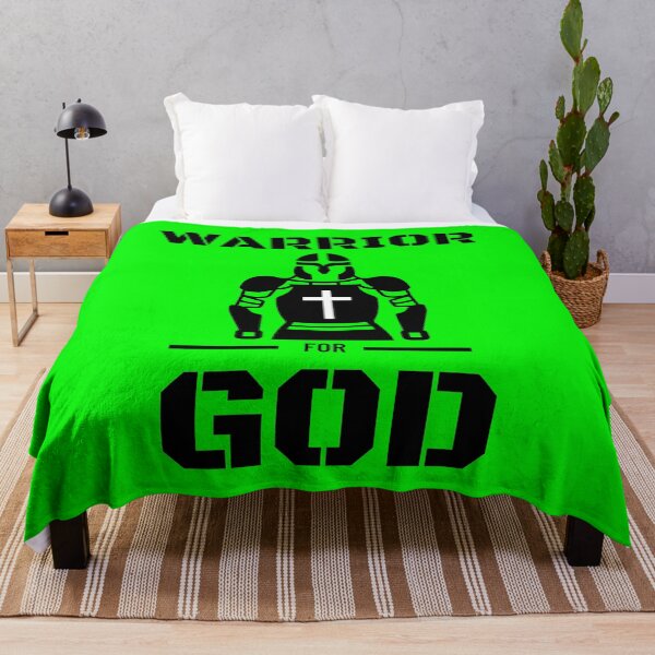 Item preview, Warrior for GOD Rugged Powerful Strength Fighter Support Christian Wear designed and sold by AbstractCL.