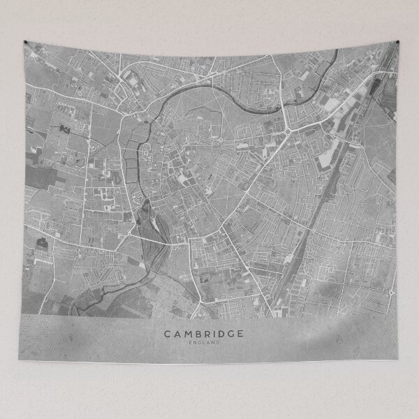 Item preview, Map of Cambridge (England) in sepia vintage style designed and sold by blursbyai.