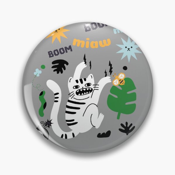 Item preview, cat miaw and boom designed and sold by PositiveIdeas.