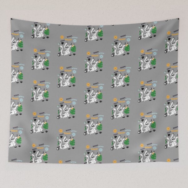 Item preview, cat miaw and boom designed and sold by PositiveIdeas.