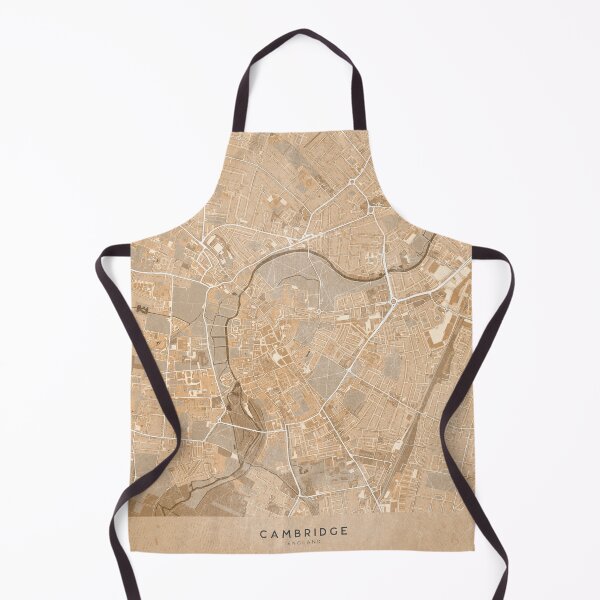 Item preview, Map of Cambridge (England) in sepia vintage style designed and sold by blursbyai.