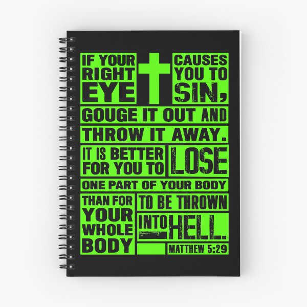 Item preview, Matthew 5:29 If Your Right Eye Causes You To Sin designed and sold by plushism.