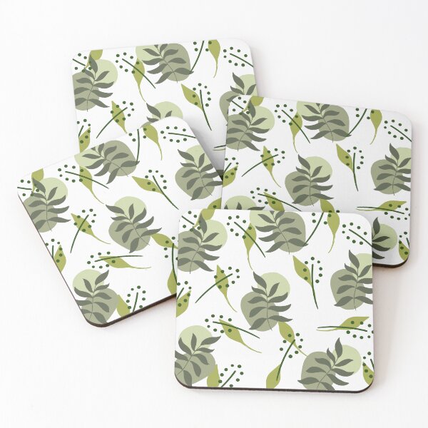 Item preview, Biophilic leaf pattern duvet cover designed and sold by EmpiredesignCA.