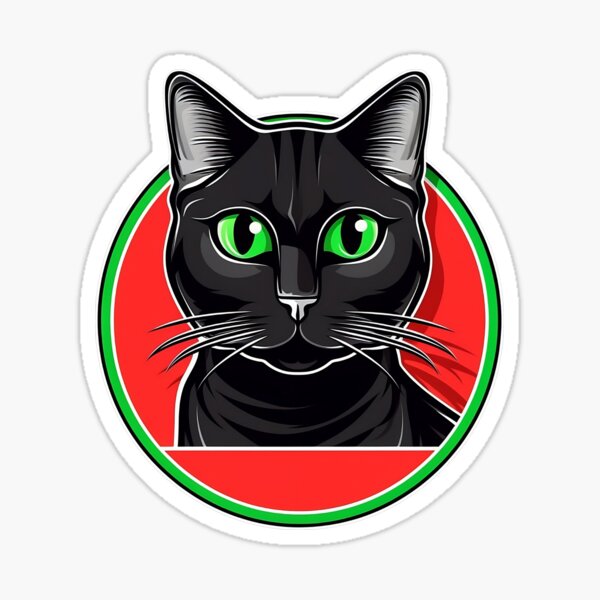 Black Cat Vinyl Sticker – Little World of Beasts