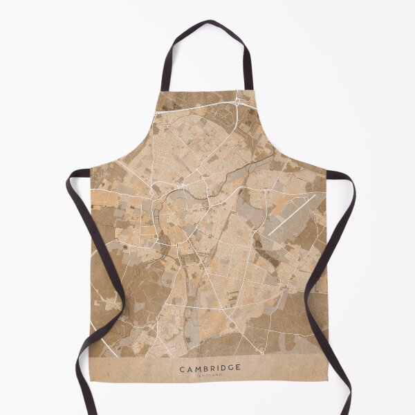 Item preview, Map of Cambridge (England) in sepia vintage style designed and sold by blursbyai.