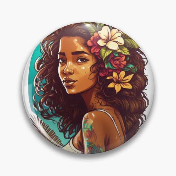 Item preview, Beautiful Island Girl Art designed and sold by Sophieisartsy.