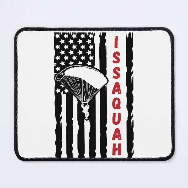 Item preview, Paragliding in Issaquah, Washington USA - Vintage Skydiving Parachuting Logo designed and sold by Vintage-TM.