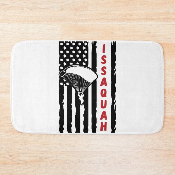Item preview, Paragliding in Issaquah, Washington USA - Vintage Skydiving Parachuting Logo designed and sold by Vintage-TM.