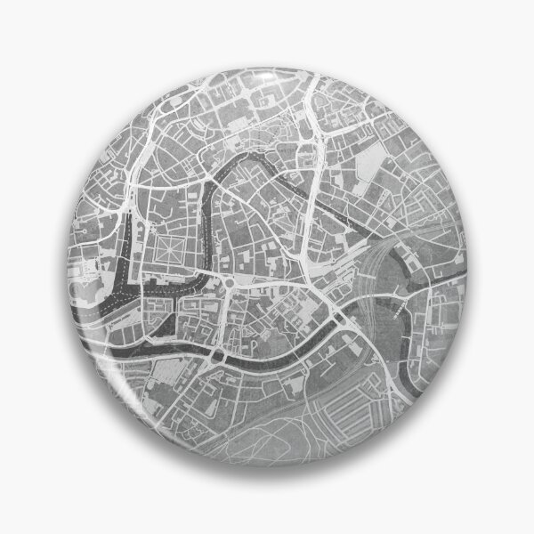 Item preview, Map of Bristol downtown (England) in sepia vintage style designed and sold by blursbyai.