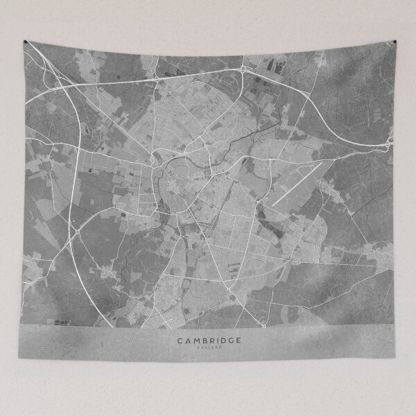Item preview, Map of Cambridge (England) in sepia vintage style designed and sold by blursbyai.