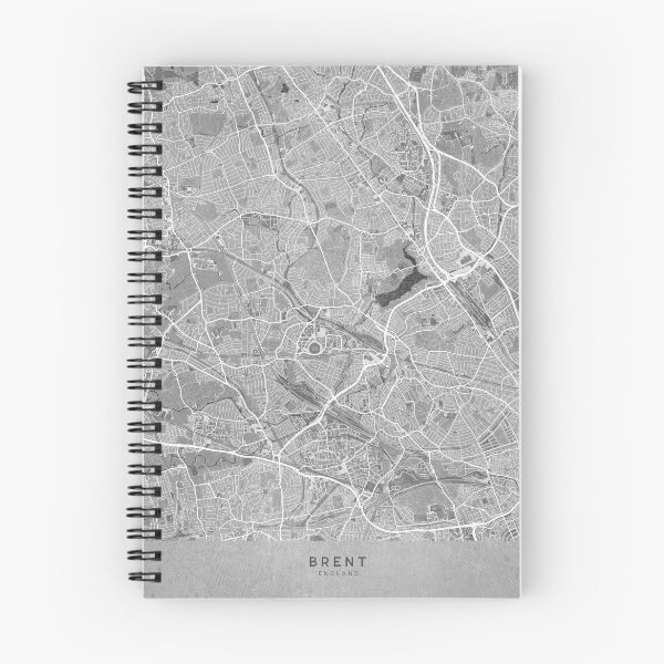 Item preview, Map of Brent (England) in sepia vintage style designed and sold by blursbyai.