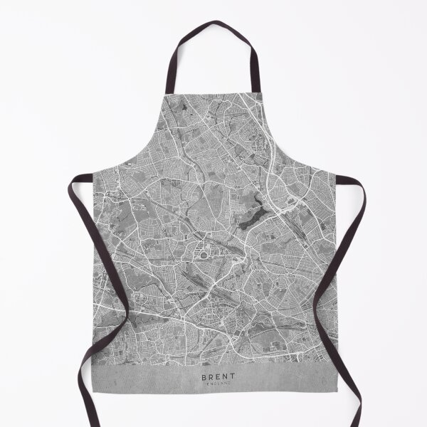 Item preview, Map of Brent (England) in sepia vintage style designed and sold by blursbyai.