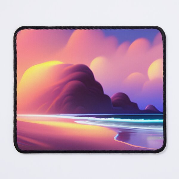 Item preview, The Pink Paradise: Beach, Sunset, Fantasy, Cartoon, and Mountain designed and sold by stylishdzign.