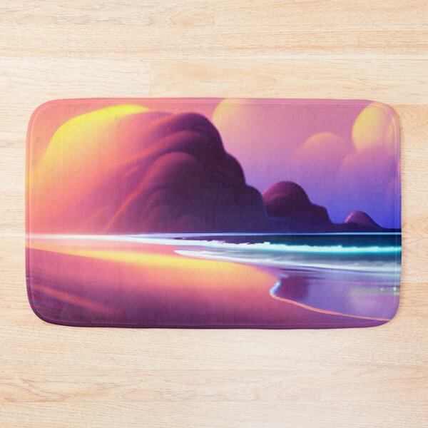 Item preview, The Pink Paradise: Beach, Sunset, Fantasy, Cartoon, and Mountain  designed and sold by stylishdzign.