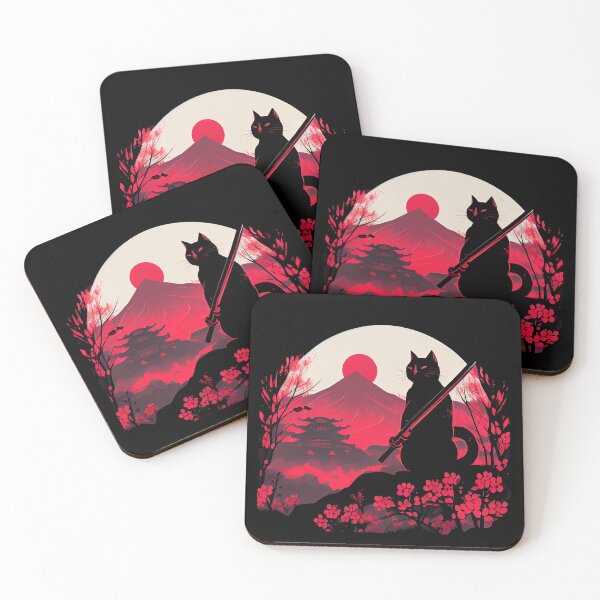 Item preview, Japanese Samurai Cat  designed and sold by FantasySoul.