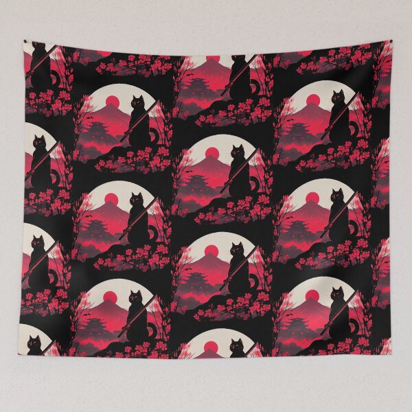 Item preview, Japanese Samurai Cat  designed and sold by FantasySoul.