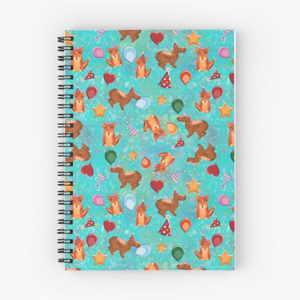 Item preview, Woodland Party Friends - Fox and Capybara Watercolor designed and sold by miauruna.