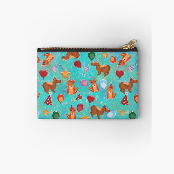 Item preview, Woodland Party Friends - Fox and Capybara Watercolor designed and sold by miauruna.