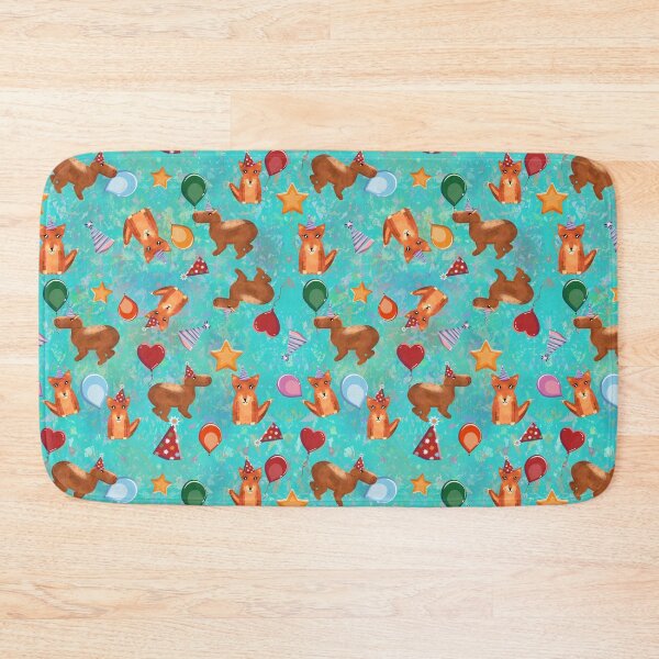 Item preview, Woodland Party Friends - Fox and Capybara Watercolor designed and sold by miauruna.