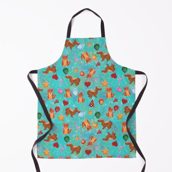 Item preview, Woodland Party Friends - Fox and Capybara Watercolor designed and sold by miauruna.
