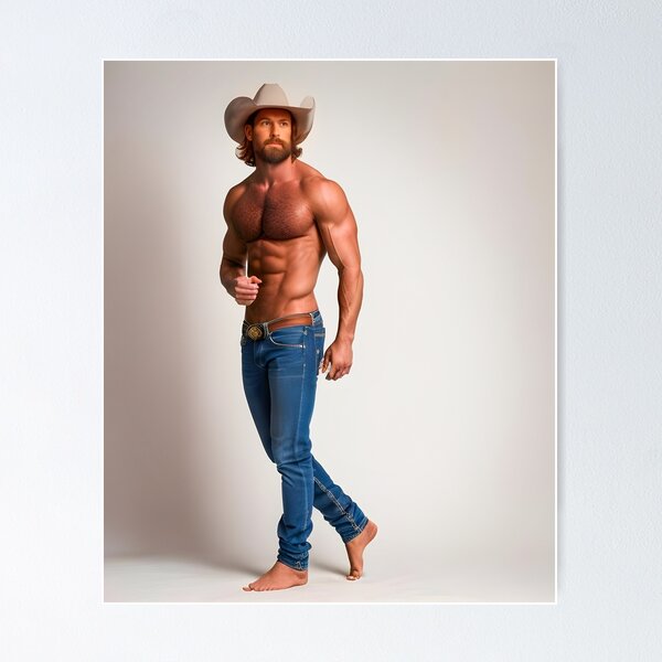 Item preview, Vintage Male in Jeans designed and sold by ForeverPrintsOK.