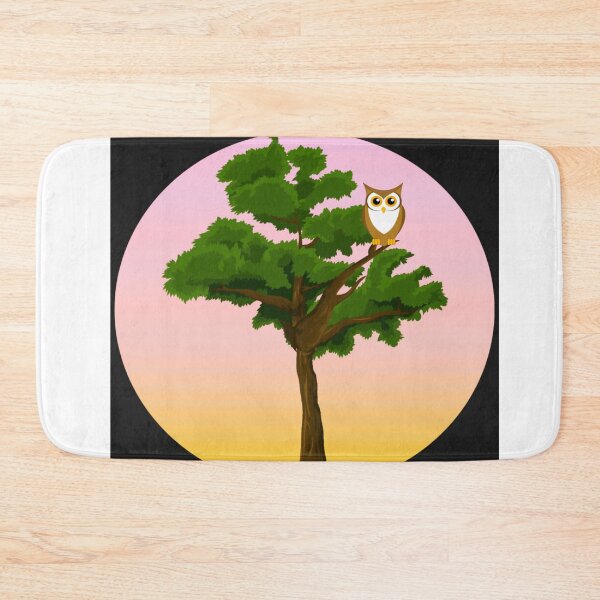 Item preview, "Midnight Watch: A Majestic Tree Owl Perched Amongst the Branches" designed and sold by MakKhan1.