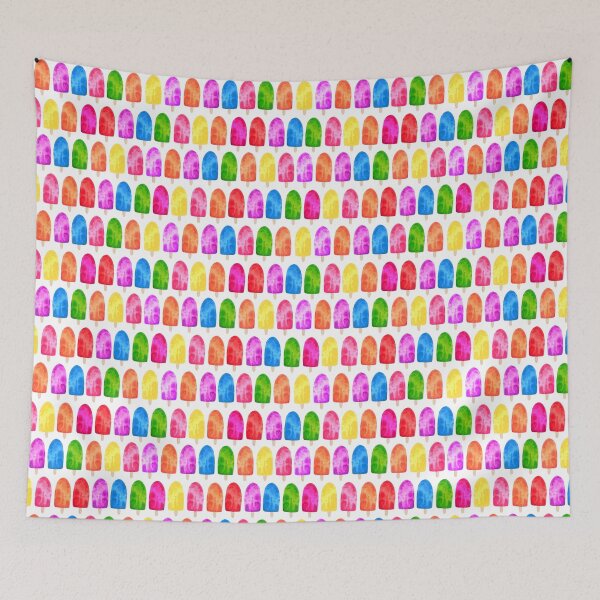 Item preview, Colourful Popsicle Ice Lolly Summer pattern designed and sold by ZoeChapman.