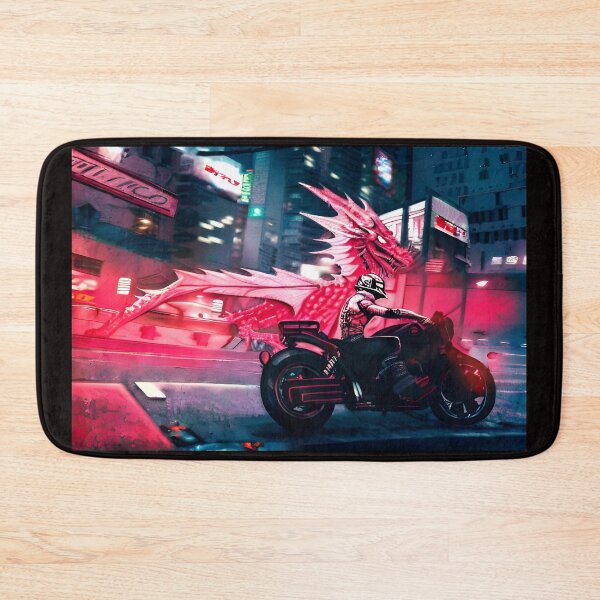 Item preview, Red dragon motorcyclist designed and sold by MarcoSc11.