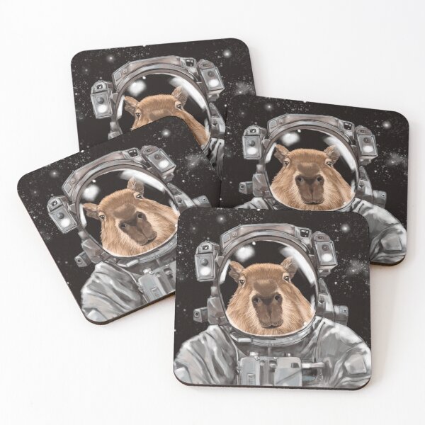 Item preview, Astronaut Capybara Selfie designed and sold by bignosework.