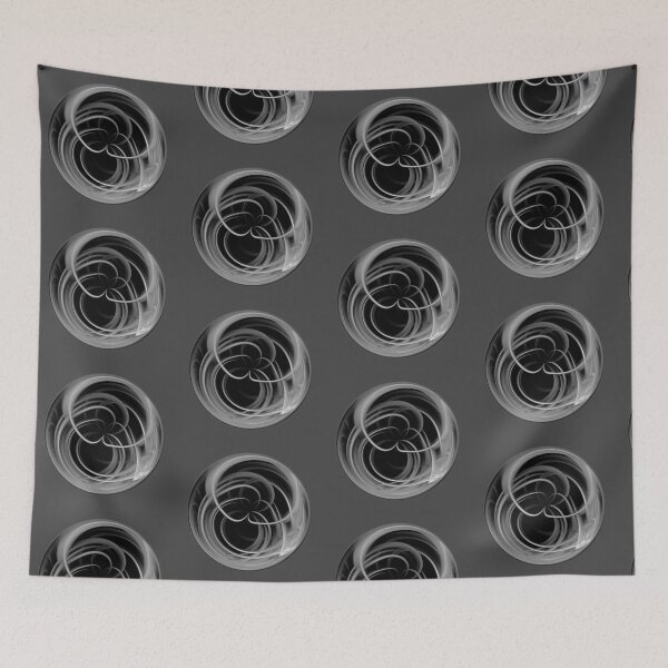 Item preview, Black and white fractal lines design designed and sold by KRFNatureGifts.