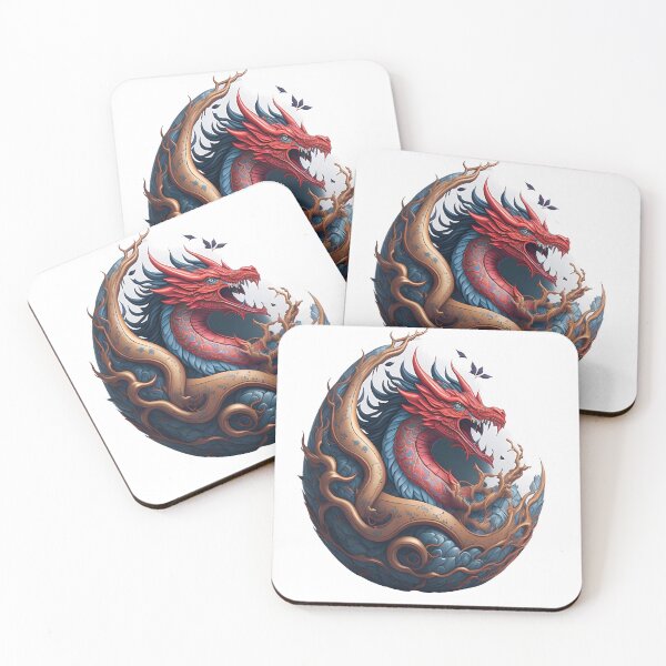 Item preview,  Reborn Dragon, Fantasy Art, Blue&Red Dragon designed and sold by Skyluxdesign.
