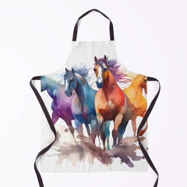 Item preview, Multicolor painting horse galloping designed and sold by Beaglekawaii.
