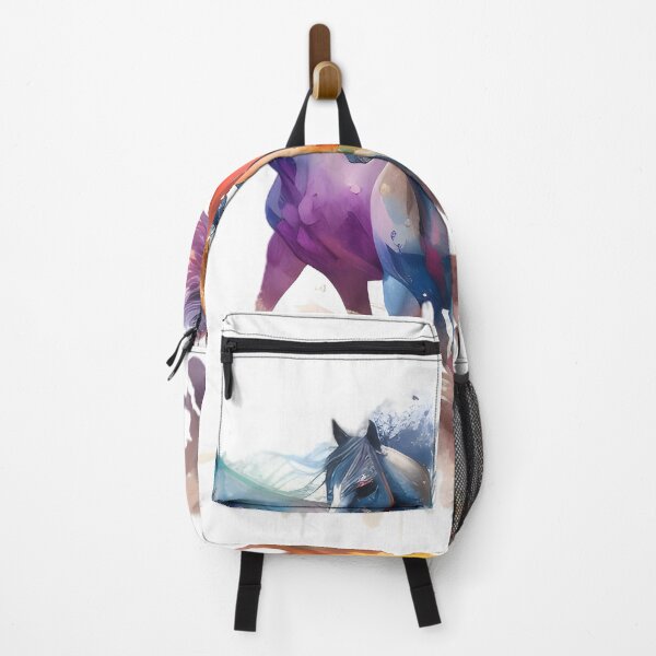 Item preview, Multicolor painting horse galloping designed and sold by Beaglekawaii.