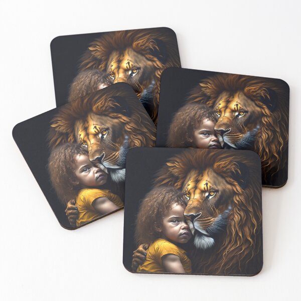 Item preview, Strength and Innocence: A Lion and Child's Bond designed and sold by Omtatsat.