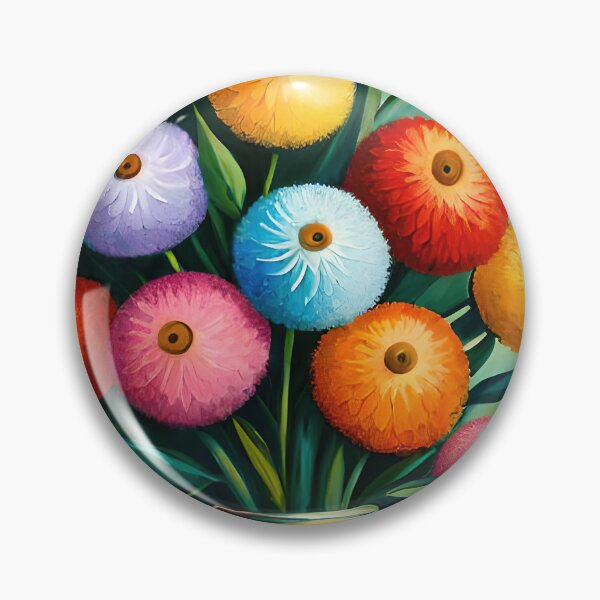 Item preview, Colorful surreal oil painting flower bouquet designed and sold by RK - Shop.