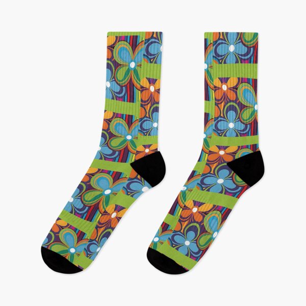 Item preview, Colorful 70s Retro Floral Print Collection designed and sold by DaiInMetropolis.