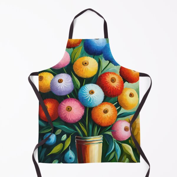 Item preview, Colorful surreal oil painting flower bouquet designed and sold by RK - Shop.