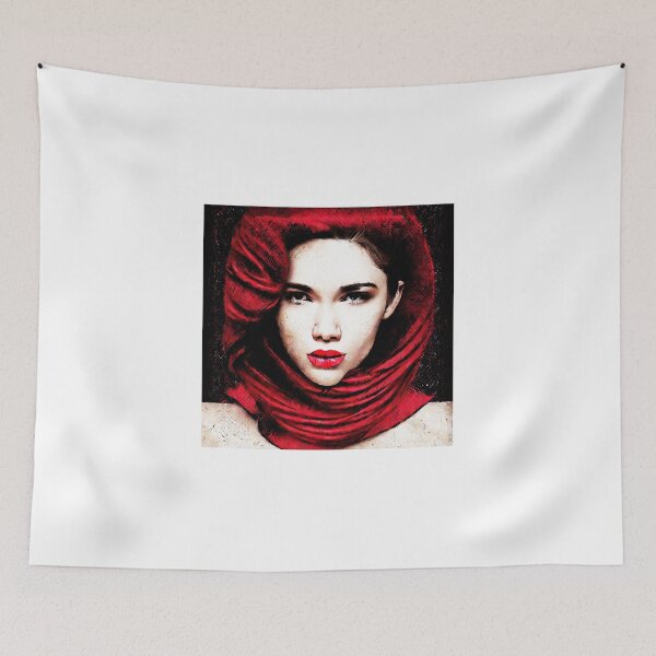 Item preview, Red Hijab Beauty designed and sold by Ashriyaas.