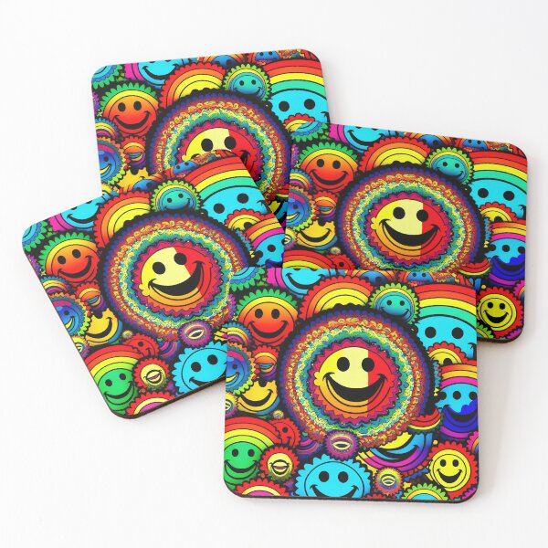 Item preview, "Psychedelic Smiles: Trippy and Colorful Smiley Face Designs for the Free Spirit designed and sold by James Vernon.