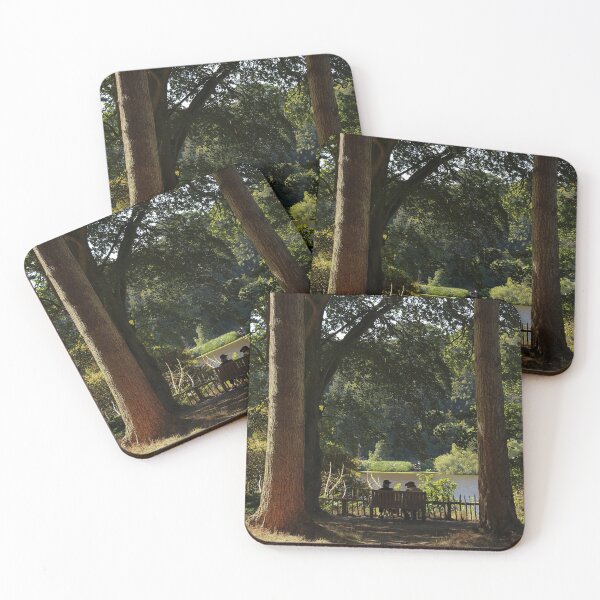 Item preview, Time in the park friends on bench vertical designed and sold by eddiebarronshop.